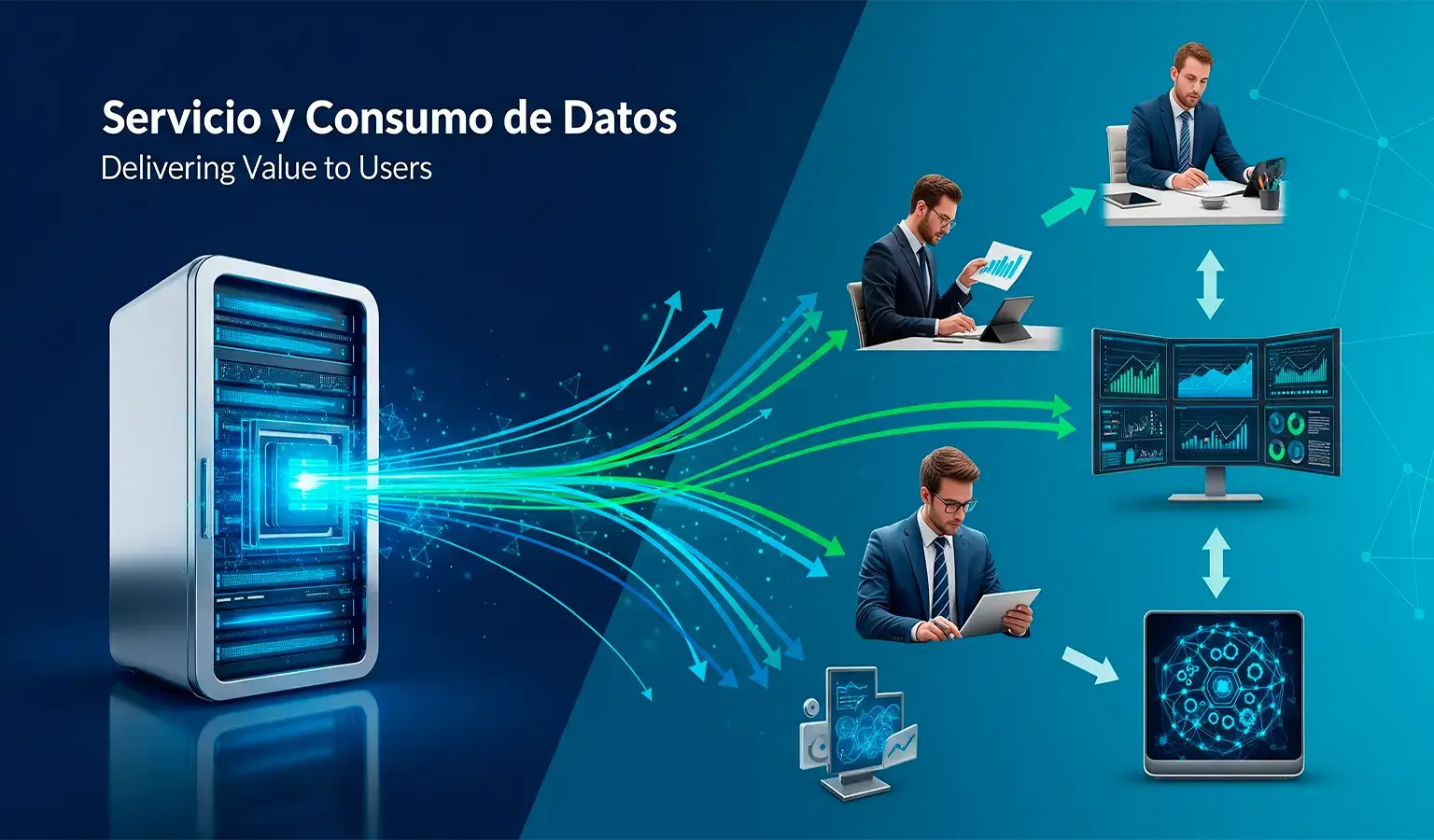 ingesta de datos, bases de datos, kpis, cloud computing, etl, datawarehouse, BI, transformacion de datos, desarrollo web, paginas web